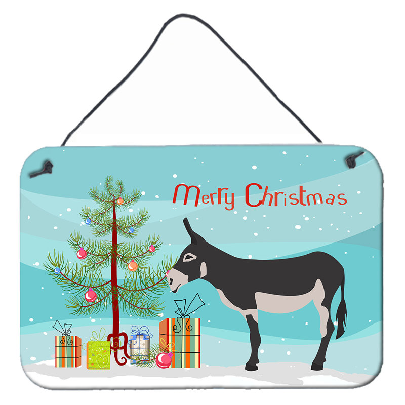 Décoration murale à imprimé de Noël à cheval hinny, Américain