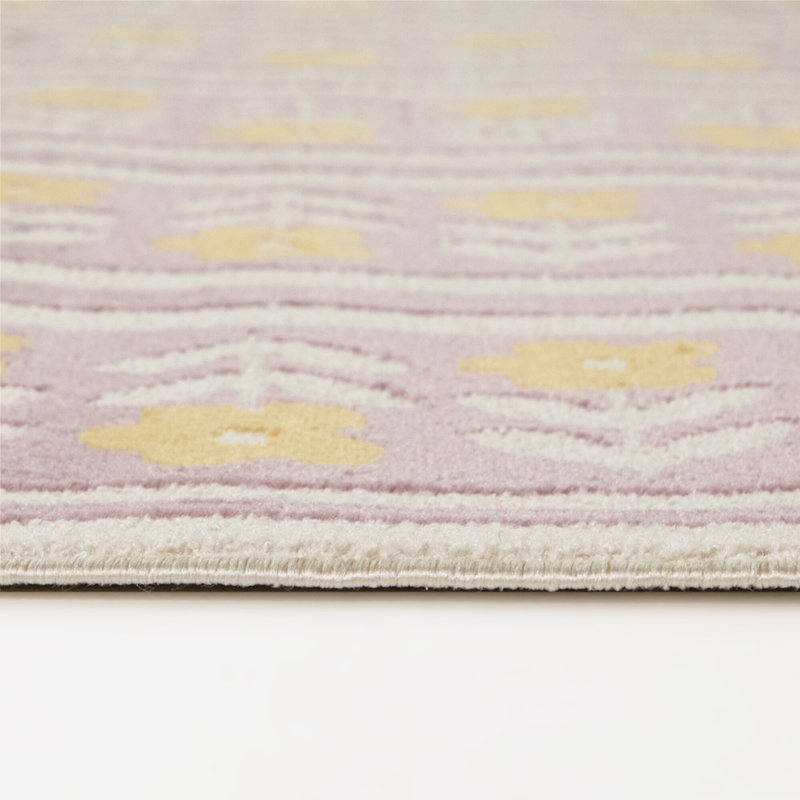 Tapis floral lilas Irvan, 5'3" x 7'