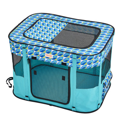 24'' H 4 Panel Fabric Exercise Pen With Door
