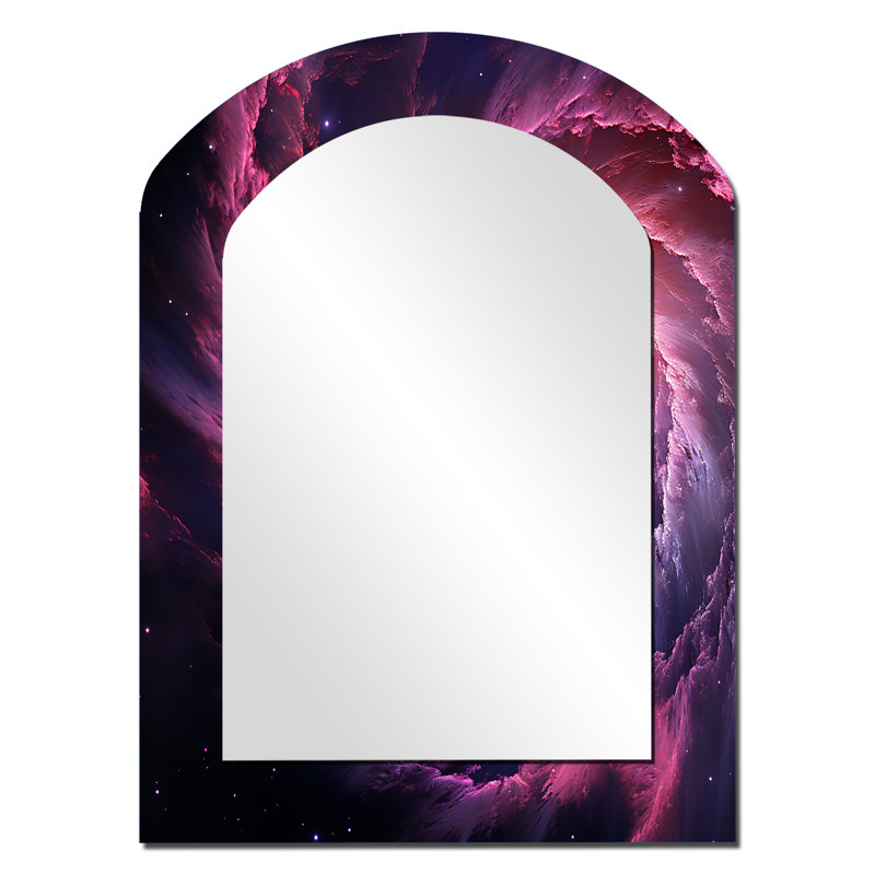 Abstrait galaxie mauve abstraite VI, 34 po x 25 po