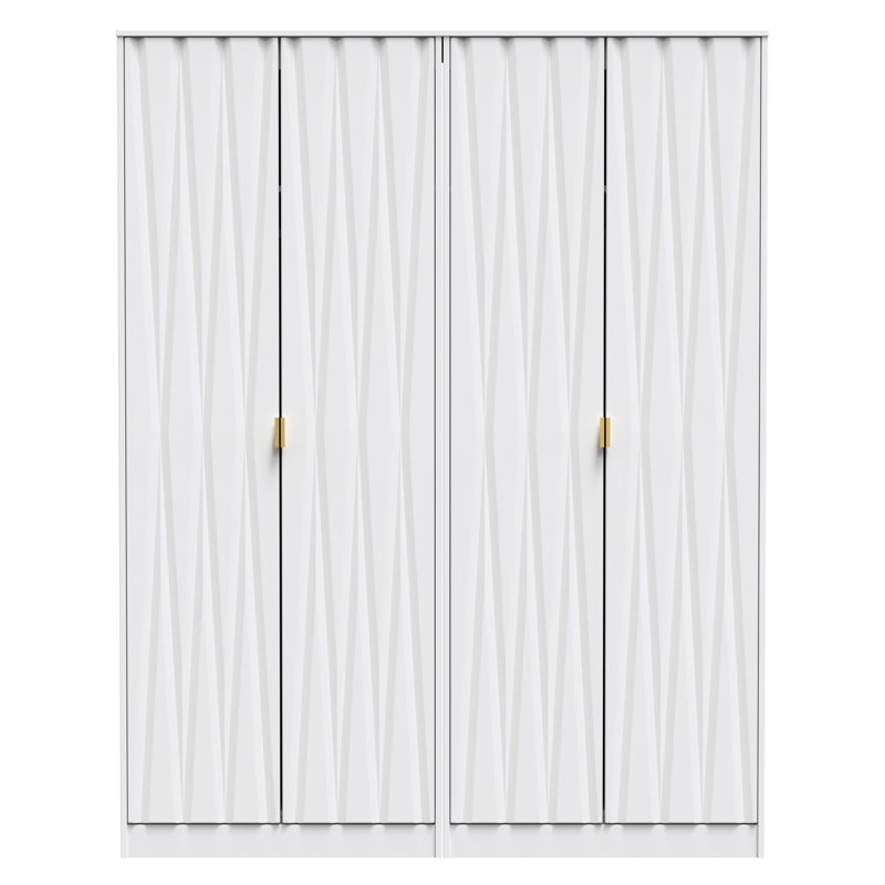 Baturhan Manufactured Wood Wardrobe, White Matt