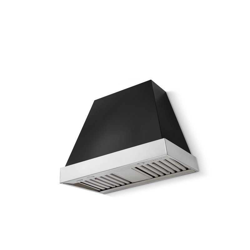 Euclid 36 X 30 Hood 600 CFM, Polished Chrome, Matte Black