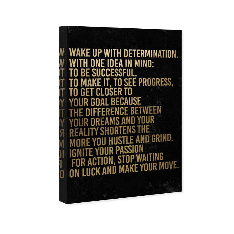 «Empowered Women Quotes and Sayings déterminer et réalité», impression sur toile, H 45 po x l 30 po, Toile tendue