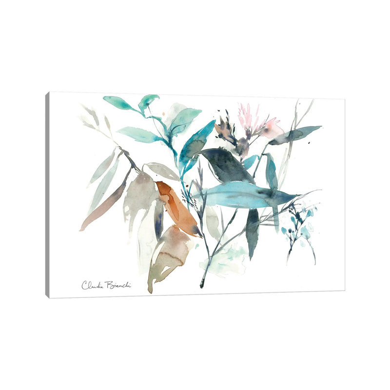 Watercolor Bloom Ii by Claudia Bianchi - Wrapped Canvas Painting, 20.32 cm H x 30.48 cm W