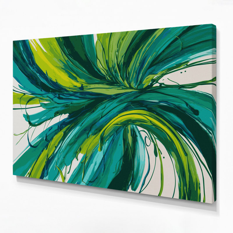 Art mural sur toile Lyrical Abstraction 67, H 20 po x l 30 po