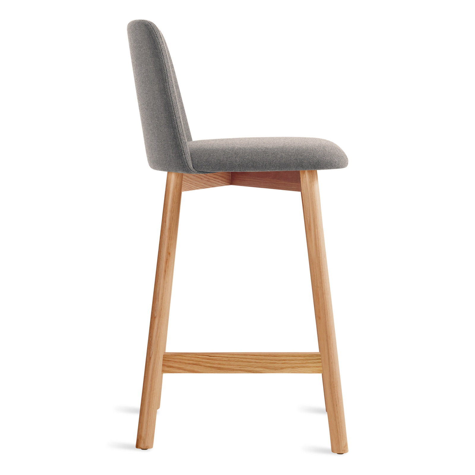 Chip Stool, White Oak, Pewter, Counter Stool (25.1" Seat Height)