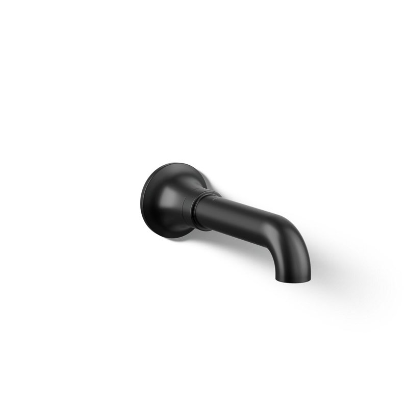 Tone Wall-Mount Non-Diverter Bath Spout, Matte Black