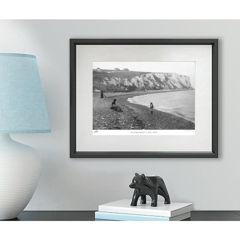 St Margaret's Bay, 1892 by Francis Frith - Single Picture Frame Print, 40cm H x 50cm W x 2.3cm D