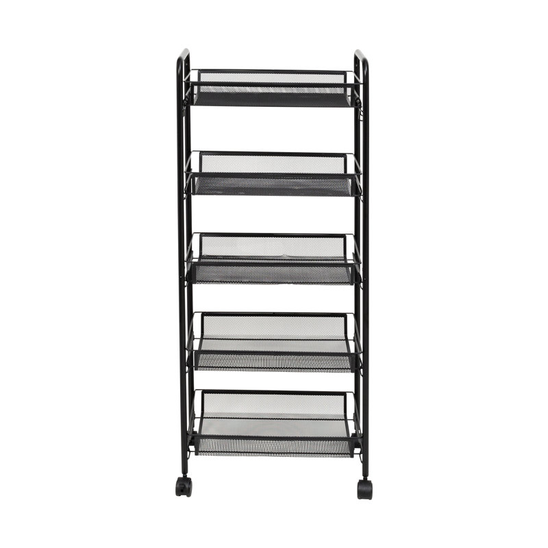 Authement 5-Tier Rolling File Cart
