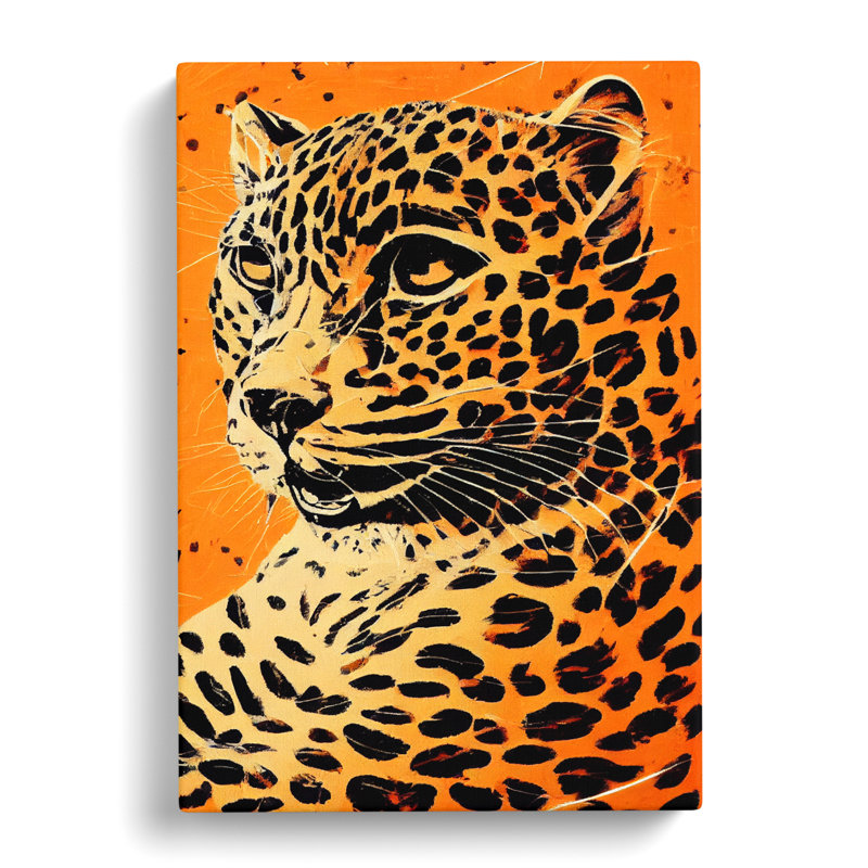 Leopard Collage - Wrapped Canvas, 76cm H x 50cm W x 3cm D