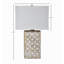 Lampe de table en bois massif Millerville