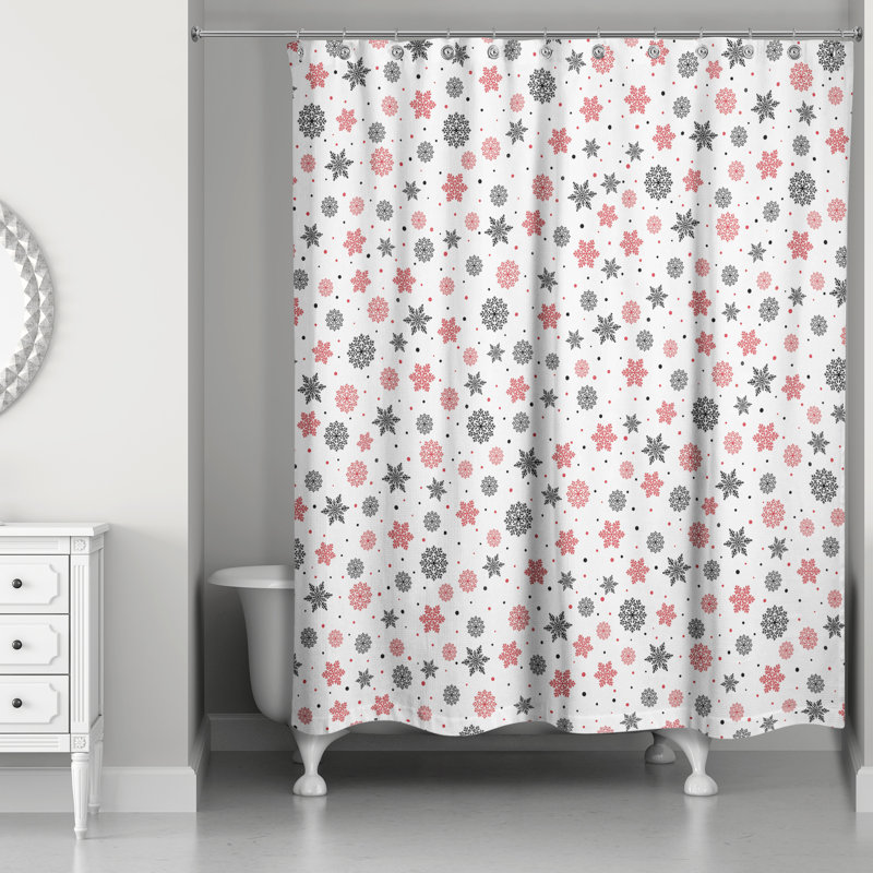 Rideau de douche simple flocon de neige Dawes
