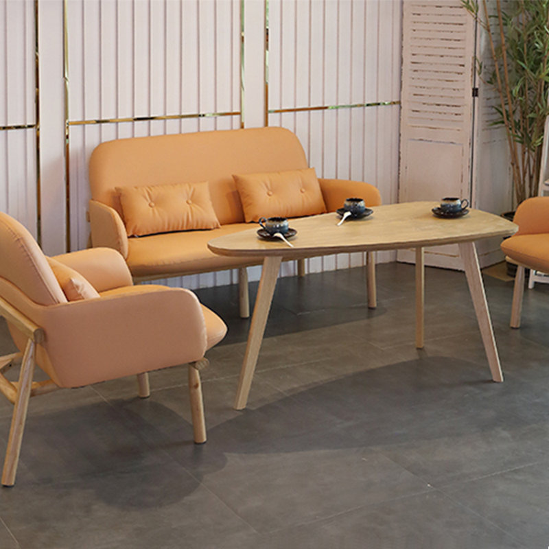 Banc de rangement Simple Light Luxury, Orange clair