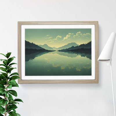 Mountain Lake Reflection Vol.6 - Framed Print