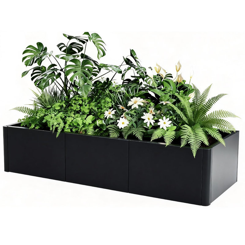 Metal Raised Garden Bed, 30" H x 136" W x 52" D