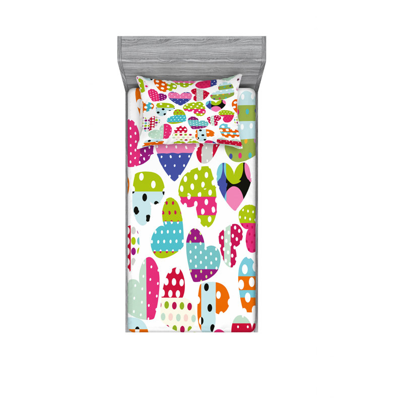 Microfiber Sheet Set, Twin Sheet Set with Fitted Sheet