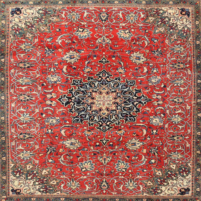 Cobert Oriental Indoor Rug, Square 7'