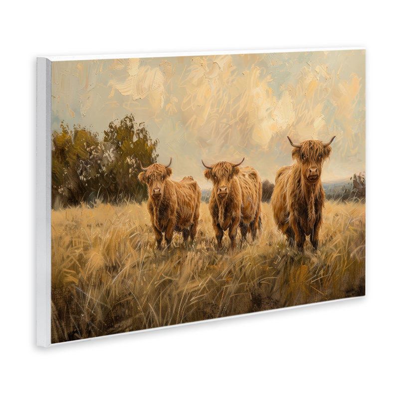 «Three's A Party Bétail» par Petals Prints Design, H 10 po x l 15 po