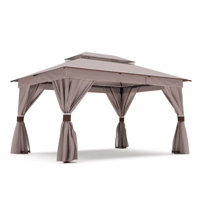 Lausaint Home 10'x13' Steel Patio Gazebo
