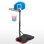 Height Adjustable Metal Portable Full-Size Basketball Hoop