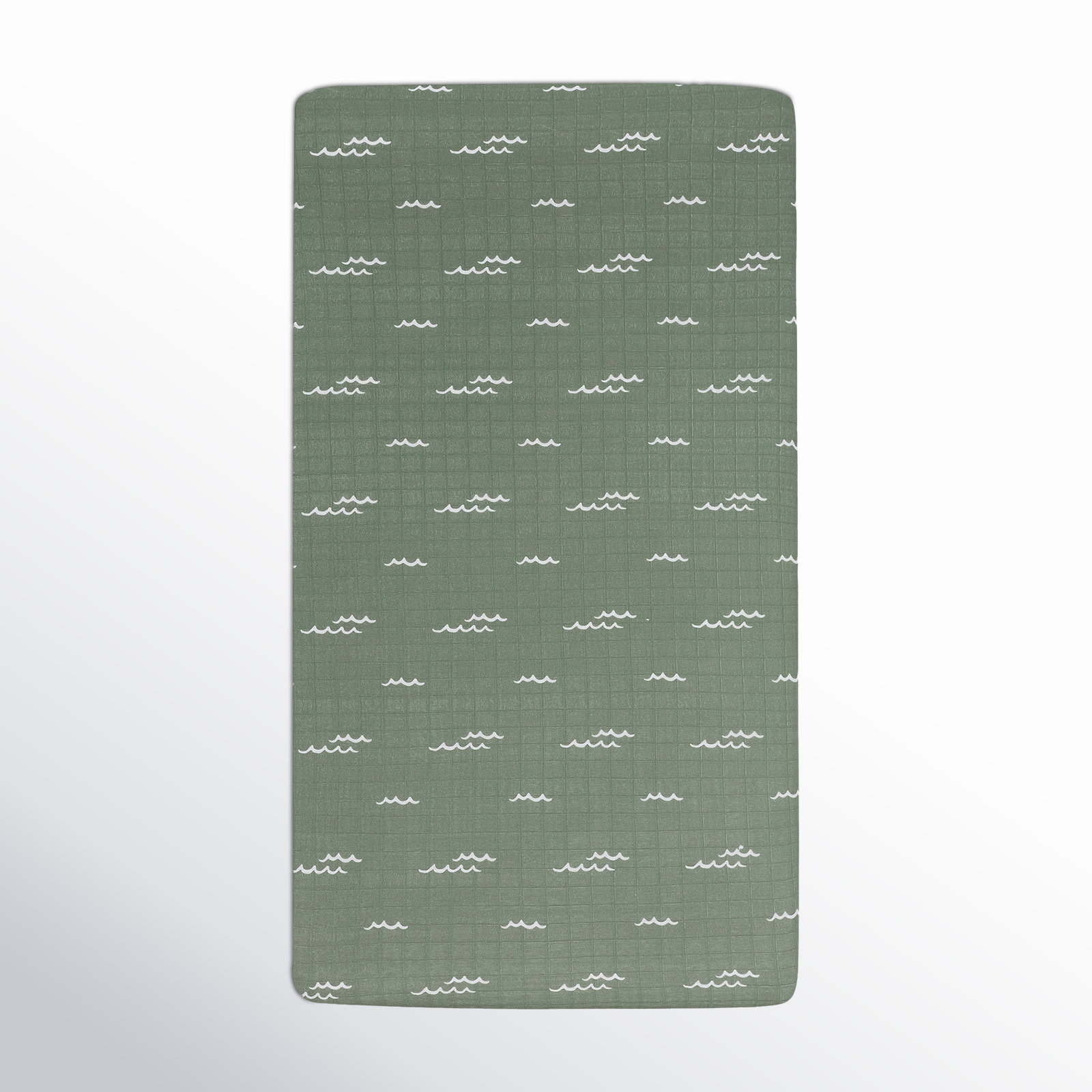 Ocean Waves Muslin Crib Sheet