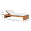 Chaise longue d'extérieur en acacia Teri