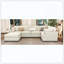 Repose-pieds modulaire en chenille 6 pièces avec canapé modulaire en chenille 6 pièces-121087553