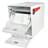 Package Master Steel Post Mounted Post box with Magnetic Closure and with Newspaper Compartment-88078802