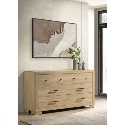 Merritt Light Oak 6-drawer Dresser Cabinet