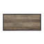 Charmante table basse rectangulaire rustique avec tablette ouverte et attrait industriel
