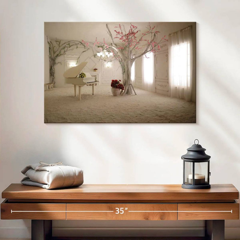 Abarca Spring Themed Piano Room, 24" H x 36" W