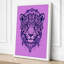 Mandala Leopard Boho - Wrapped Canvas-1433273443-1433273465