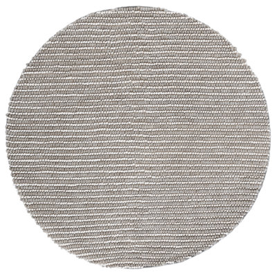 Natura 287 Flatweave Wool/Cotton No Pattern Rug in Gray/Ivory