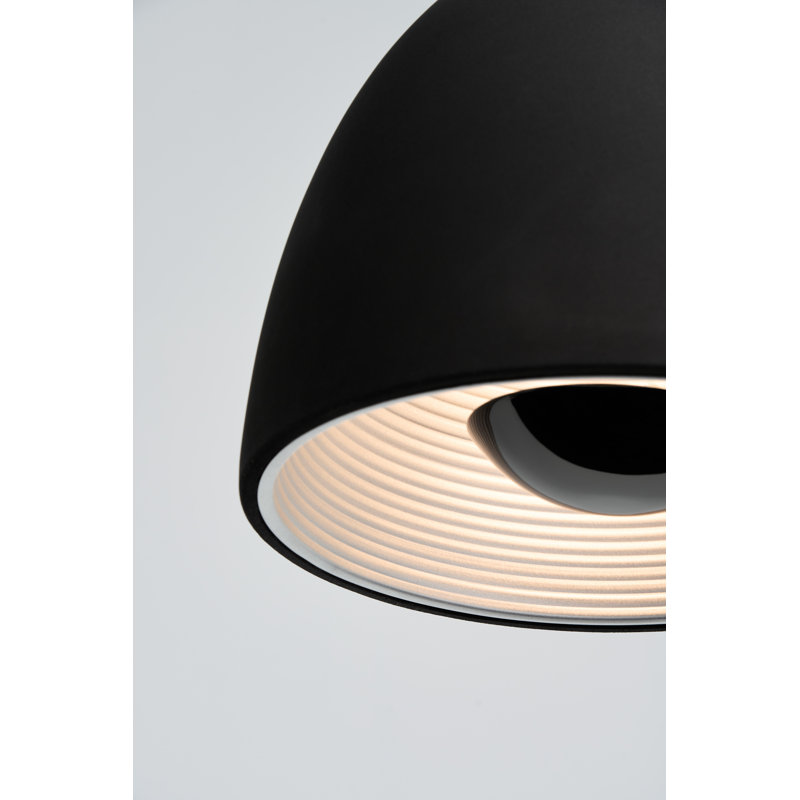 Petit luminaire suspendu Castle noir, H 14,6 po x l 15,8 po x P 15,8 po