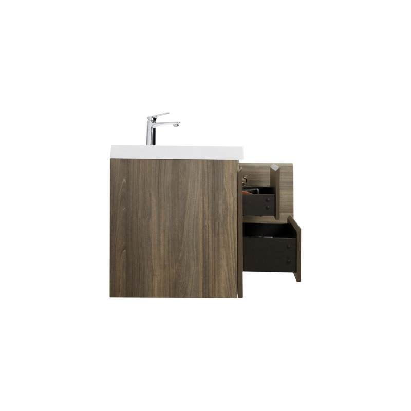 48" Floating Bathroom Vanity With Sink, Gris