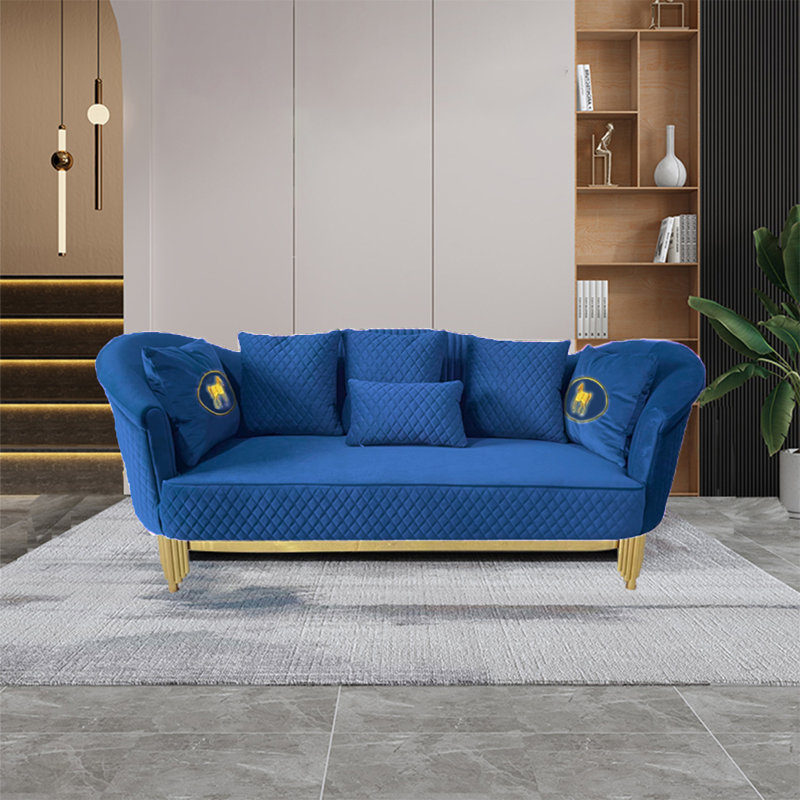 Infinity Green Velvet Sofa