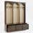 Hall Tree 59.02" Wide With Bench And Storage-456054436