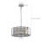 17" Chrome Crystal Pendant Chandelier