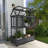 47.2" W X 23.6" D Wooden Greenhouse With Movable Wheels-113607585