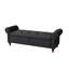 Banc de lit en tissu gris foncé-1867427251