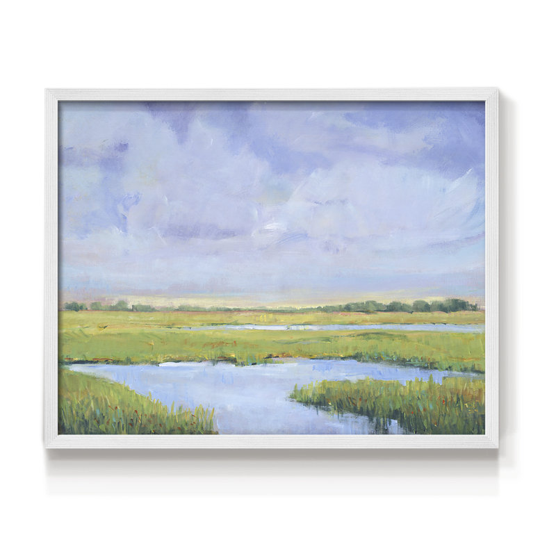 Summer Marsh I - reproduction encadrée - réaménageable, H 8 po x l 10 po, Blanc