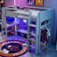 Lit mezzanine en bois avec bureau Wood-1327532942