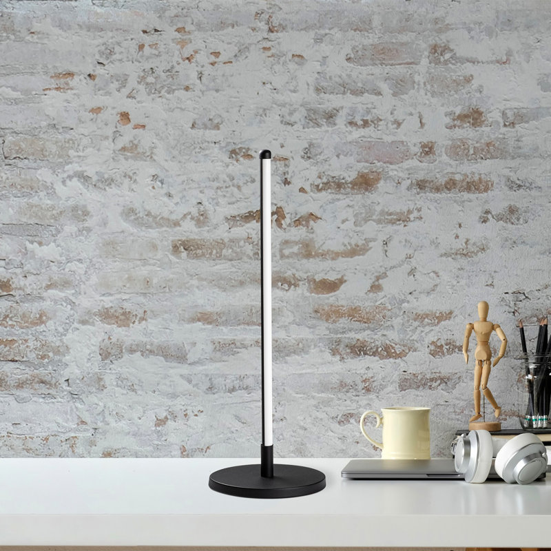 Lampe de bureau en métal Emmauel, Noir