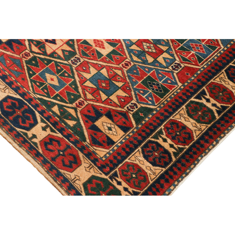 Antique One-of-a-Kind 4'6X6' Hand Knotted Area Rug
