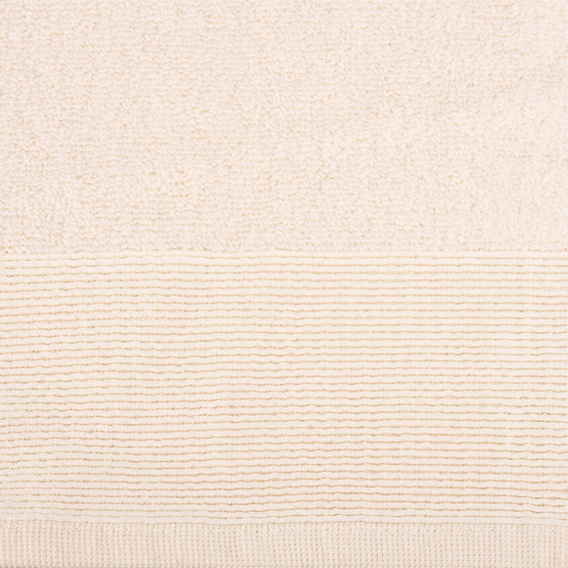 Ensemble de serviettes de bain 100% coton 4 pièces Hardeman, Crème