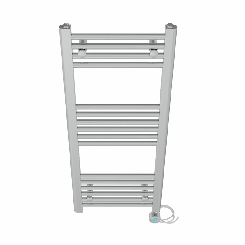 Graciela Straight Towel Rail Heated Towel Rails, 100cm H x 40cm W x 3cm D, Chrome