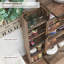 Farmhouse Kitchen Pantry with 10 Door Shelves ,Wood Storage Pantry Cabinet with Magnetic Barn Doors & Adjustable Shelves-1545865277