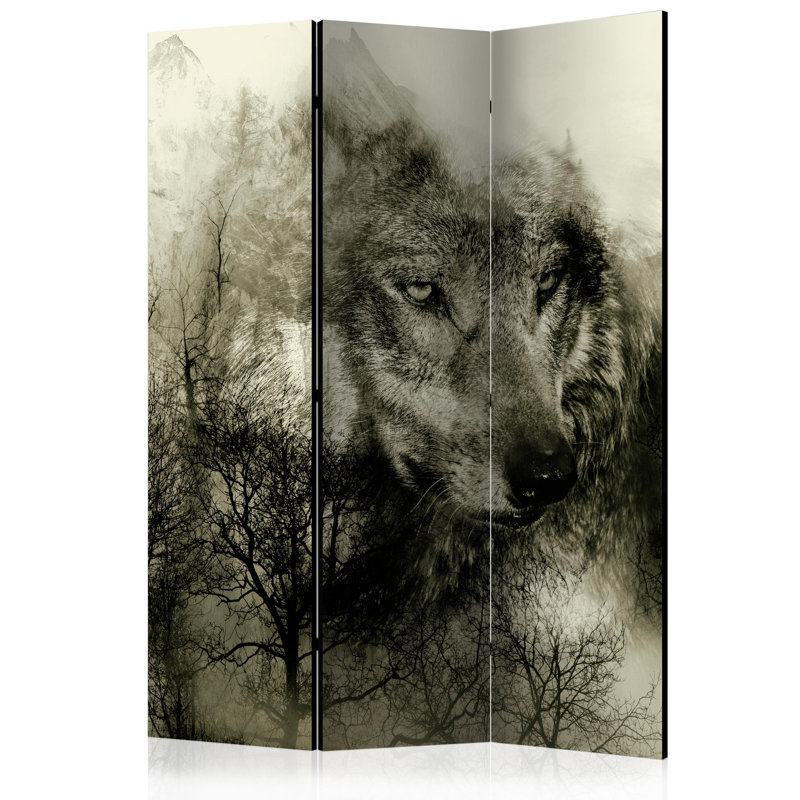 Gornall 135cm W x 172cm H 3 - Panel Solid Wood Folding Room Divider