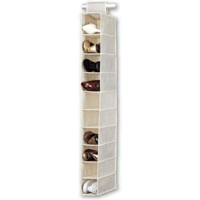 10 Pair Hanging Shoe Organiser