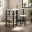 Table de bar et tabourets 